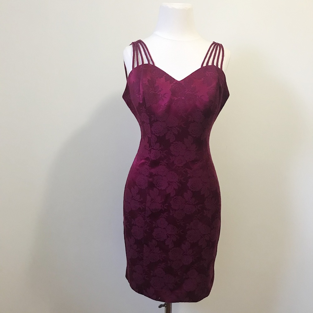 Dillon Dooson Vintage Strappy Bodycon Mini Dress
